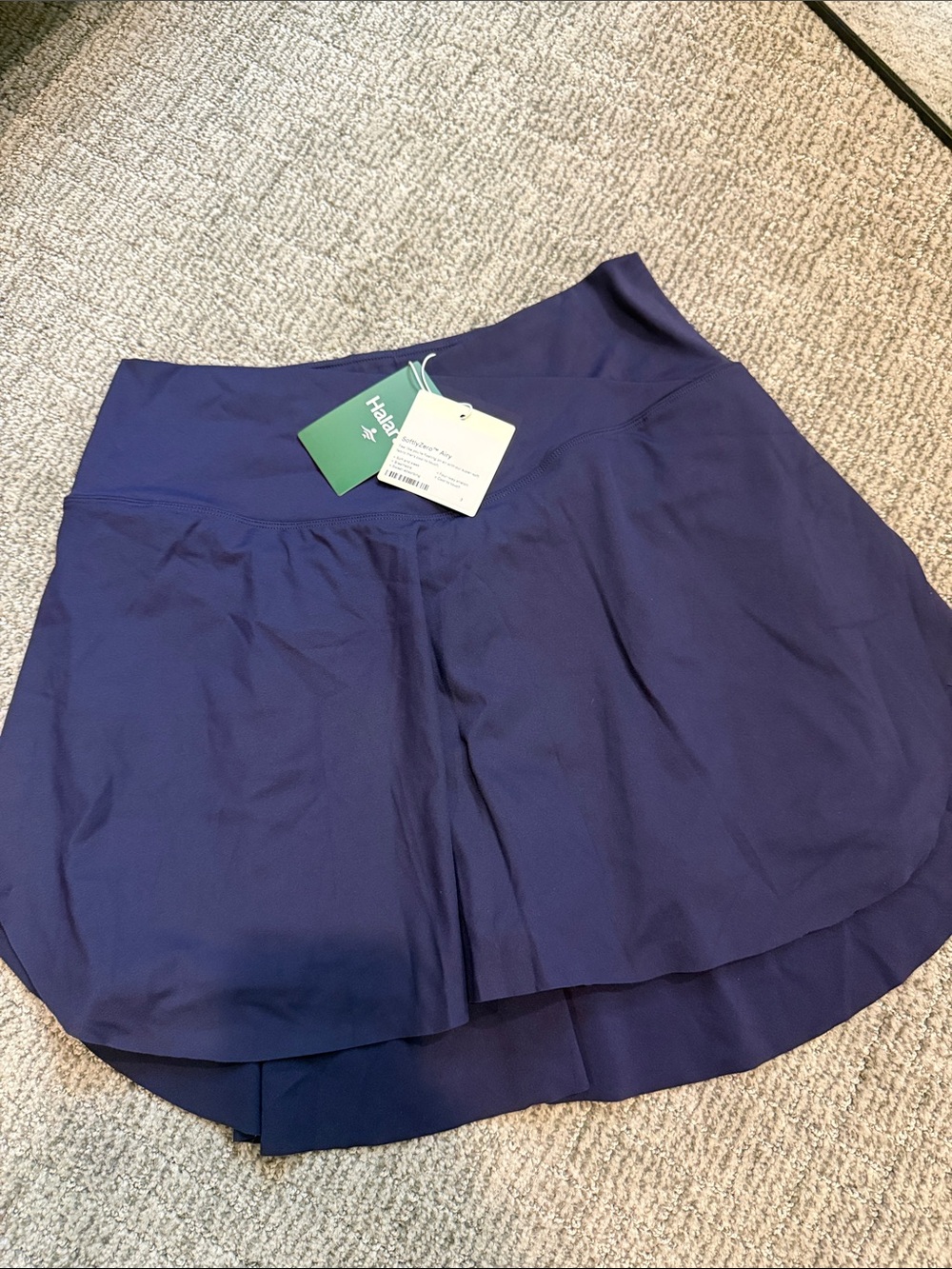 Halara SoftlyZero Airy High-Waisted Skort Navy Blue NWT